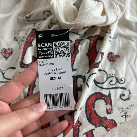 Love Like Jesus Graphic Tee - Cream - Picture 2 of 4